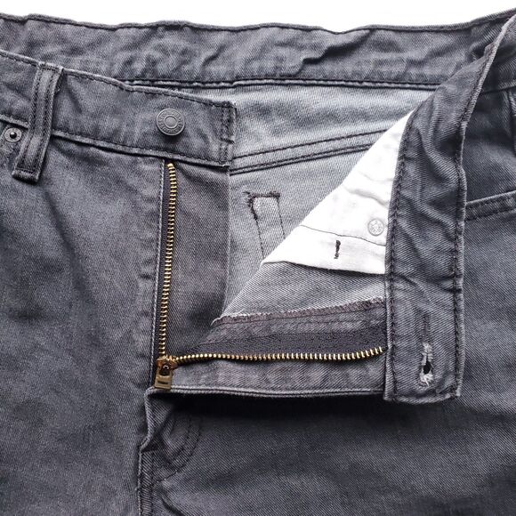 Levis Mens 511 Slim Fit Jeans Gray 34 x 27 Irregular (Tag says 36 x 30) Denim - Picture 5 of 16